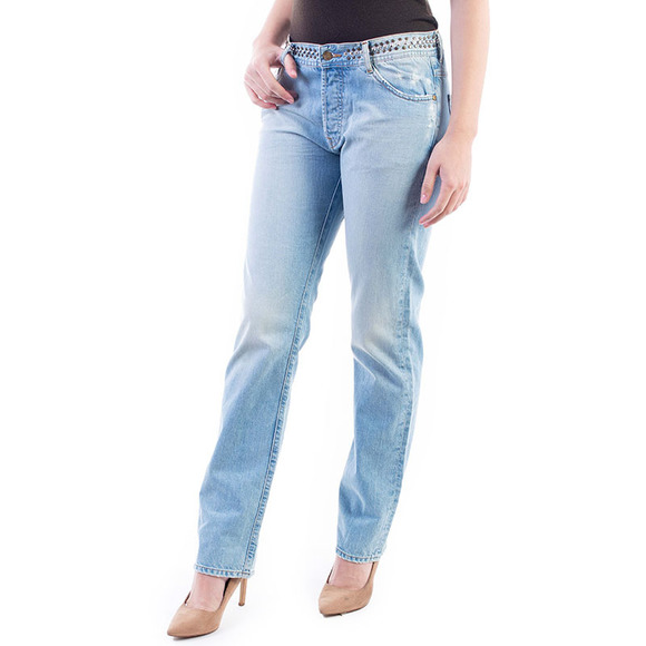 Acquaverde Jeans Women size 31 Light Sky Blue - Picture 2 of 5